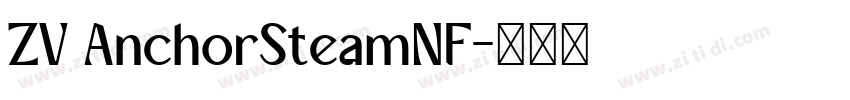 ZV AnchorSteamNF字体转换